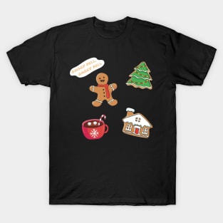 Christmas Gingerbread Stickers T-Shirt